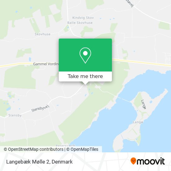 Langebæk Mølle 2 map