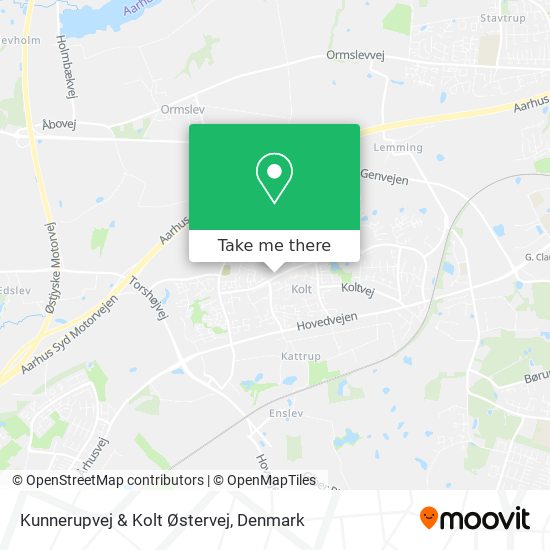 Kunnerupvej & Kolt Østervej map