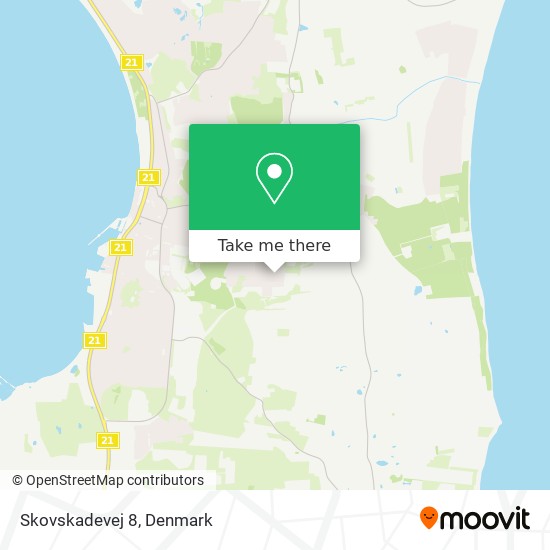 Skovskadevej 8 map