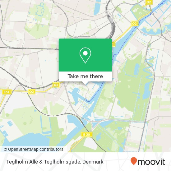 Teglholm Allé & Teglholmsgade map