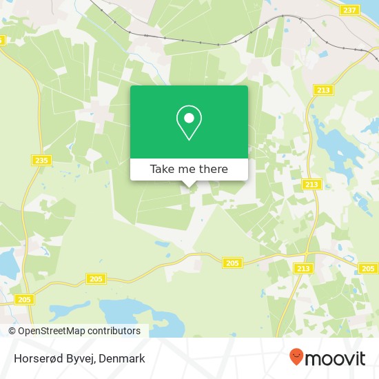 Horserød Byvej map