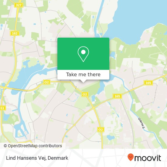 Lind Hansens Vej map