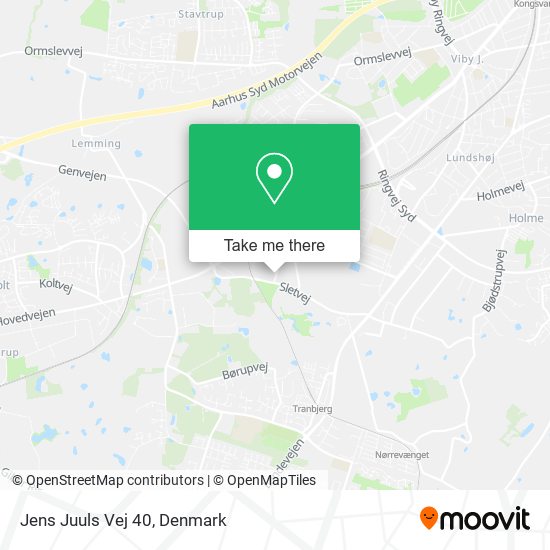 Jens Juuls Vej 40 map