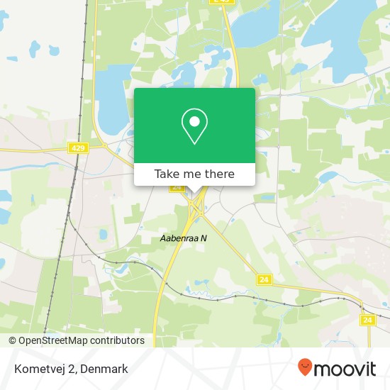 Kometvej 2 map