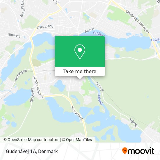 Gudenåvej 1A map