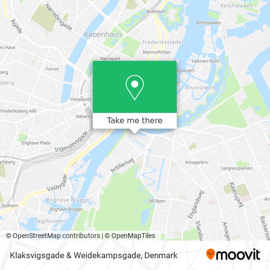 Klaksvigsgade & Weidekampsgade map