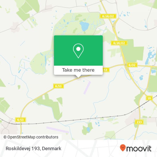 Roskildevej 193 map