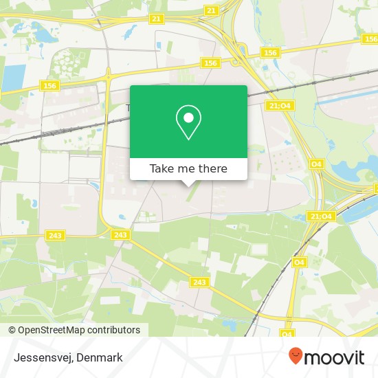 Jessensvej map