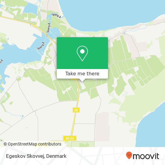 Egeskov Skovvej map