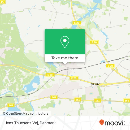 Jens Thuesens Vej map