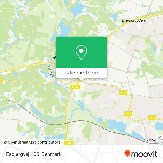 Esbjergvej 103 map