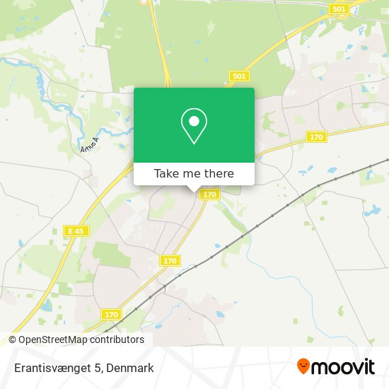 Erantisvænget 5 map