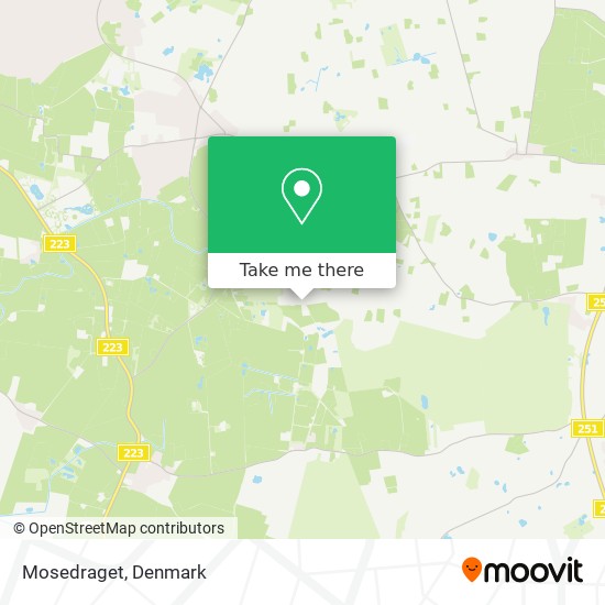 Mosedraget map