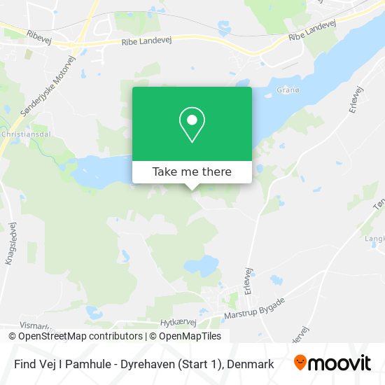 Find Vej I Pamhule - Dyrehaven (Start 1) map