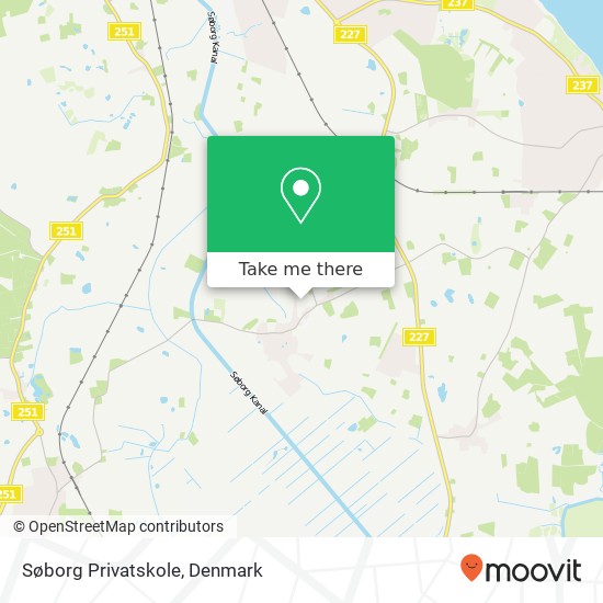 Søborg Privatskole map