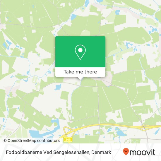 Fodboldbanerne Ved Sengeløsehallen map