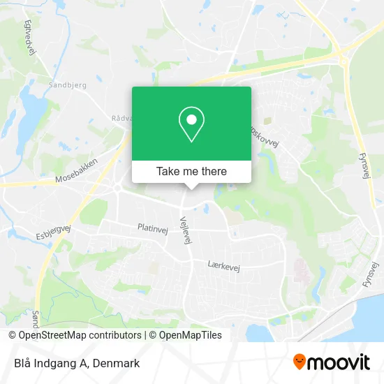 Blå Indgang A map