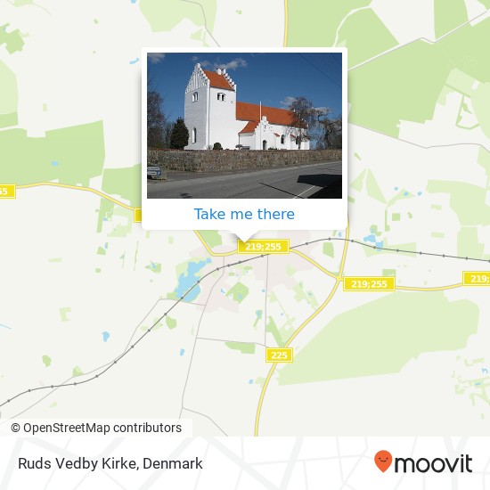Ruds Vedby Kirke map