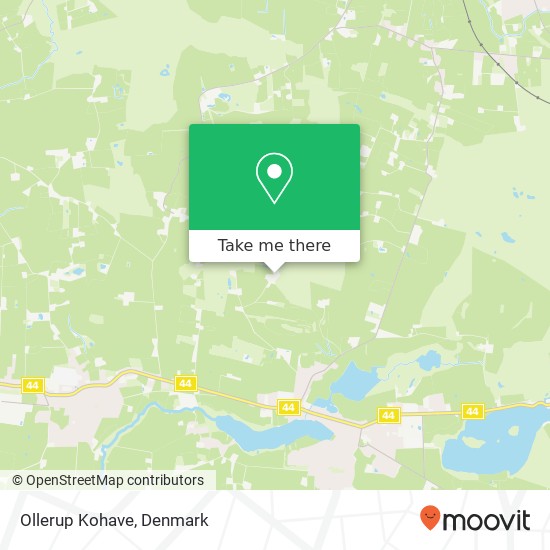 Ollerup Kohave map