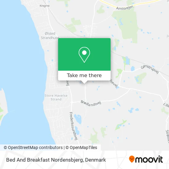 Bed And Breakfast Nordensbjerg map