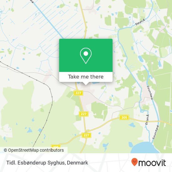 Tidl. Esbønderup Syghus map