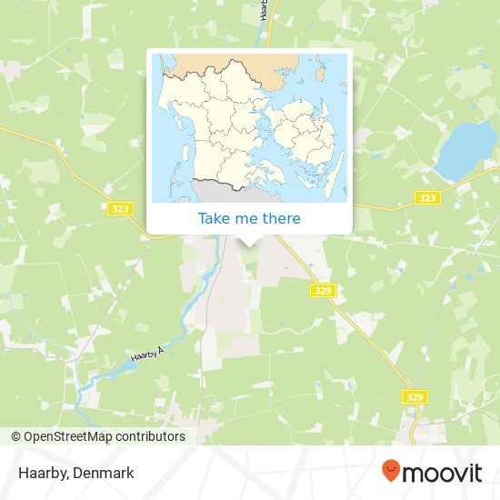 Haarby map