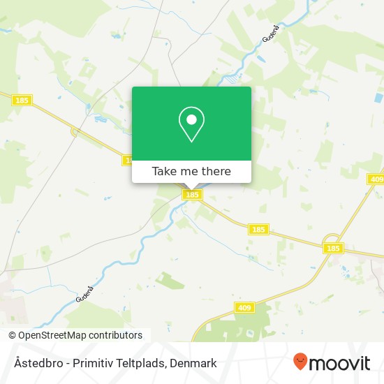 Åstedbro - Primitiv Teltplads map
