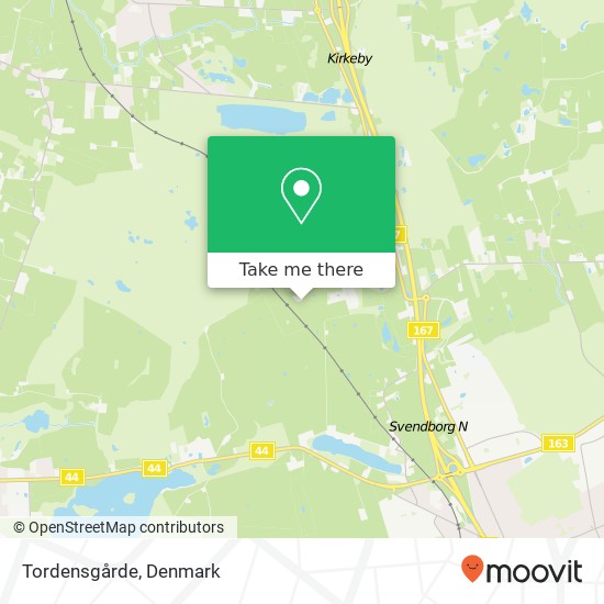 Tordensgårde map