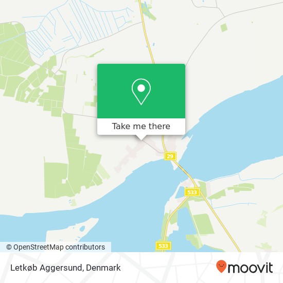 Letkøb Aggersund map