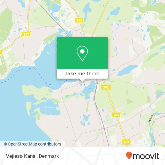 Vejlesø Kanal map