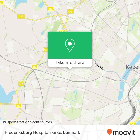 Frederiksberg Hospitalskirke map