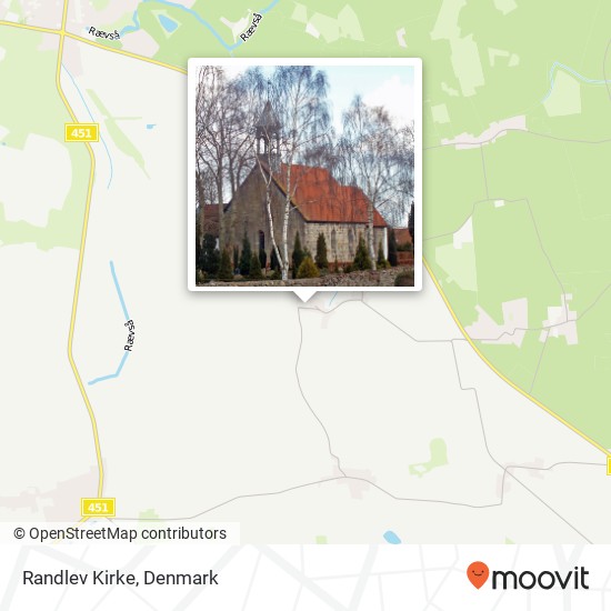 Randlev Kirke map