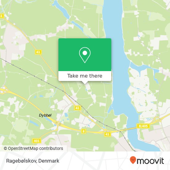 Ragebølskov map