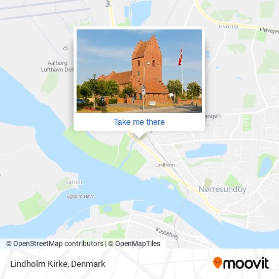 Lindholm Kirke map
