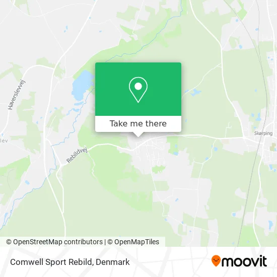 Comwell Sport Rebild map