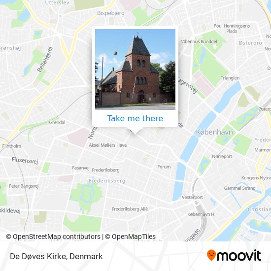 De Døves Kirke map
