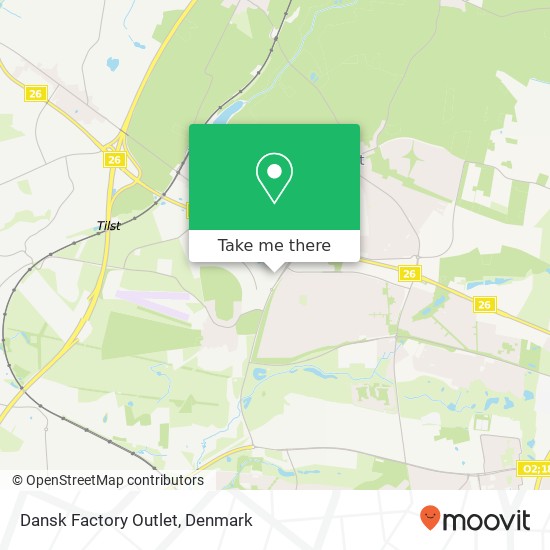 Dansk Factory Outlet map