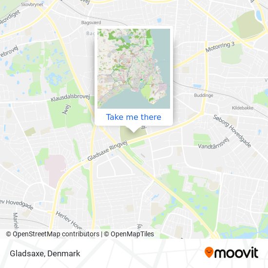 Gladsaxe map