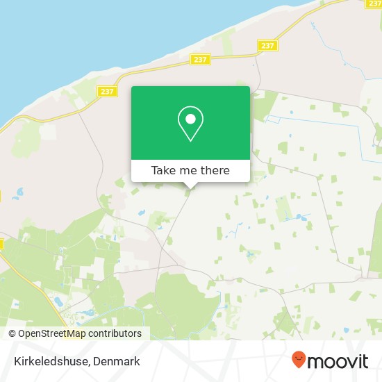 Kirkeledshuse map