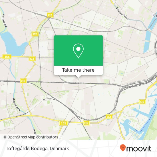 Toftegårds Bodega map