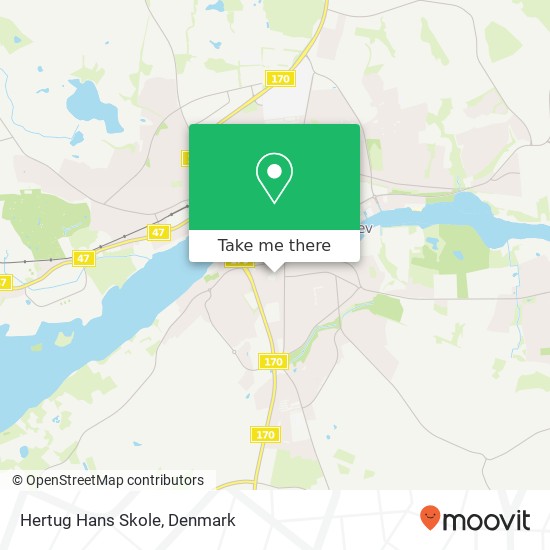 Hertug Hans Skole map