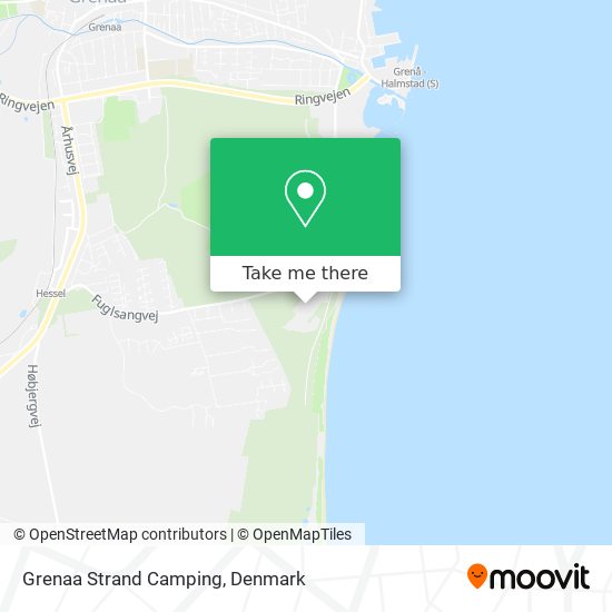 Grenaa Strand Camping map
