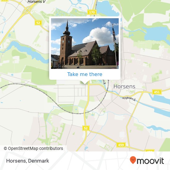 Horsens map