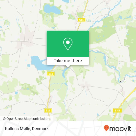 Kollens Mølle map