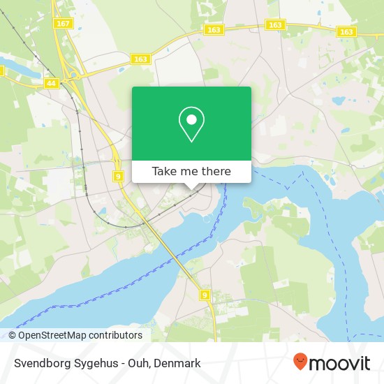Svendborg Sygehus - Ouh map