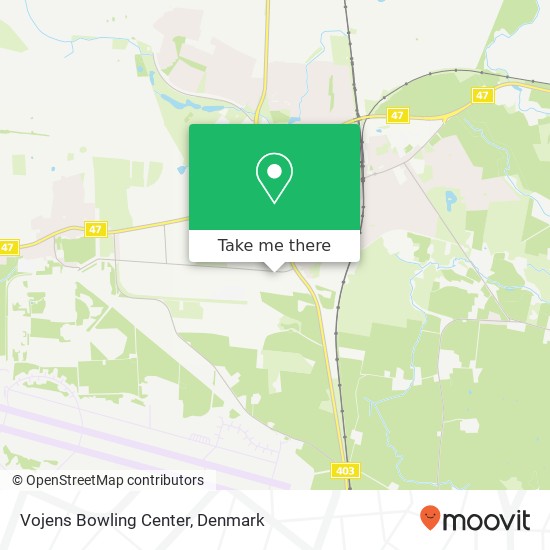 Vojens Bowling Center map