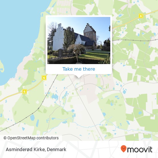 Asminderød Kirke map