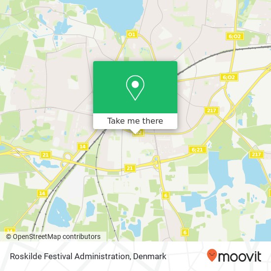 Roskilde Festival Administration map