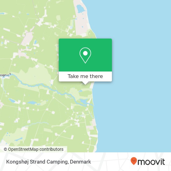 Kongshøj Strand Camping map