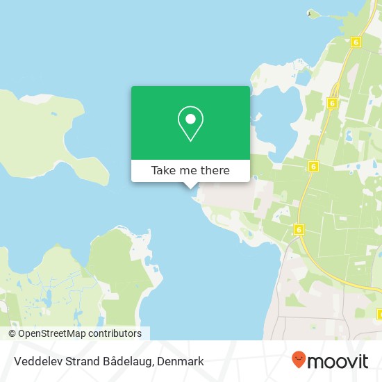 Veddelev Strand Bådelaug map